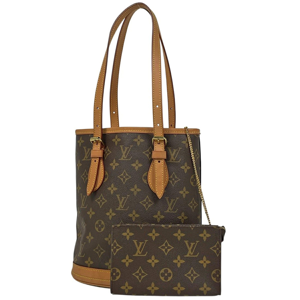 Louis Vuitton Bucket Tote Bag Monogram Brown
